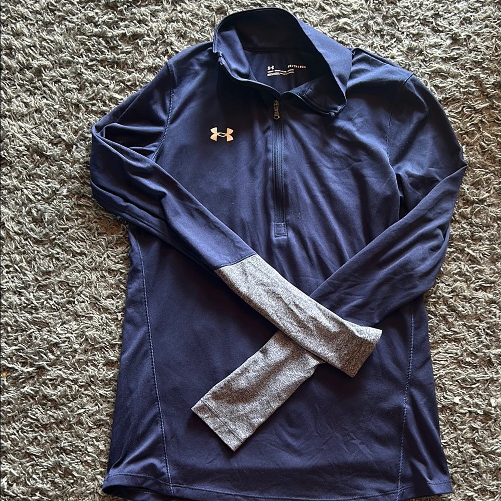 Under Armour Blue and Gray Performance Pullover